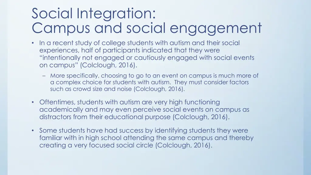 social integration campus and social engagement