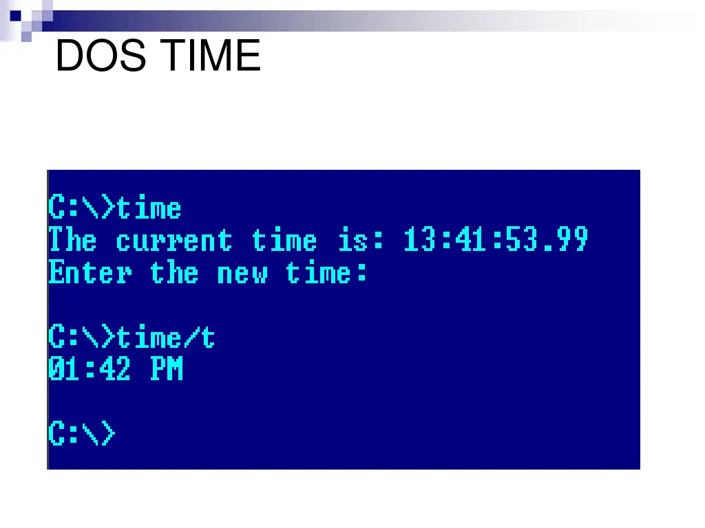 dos time