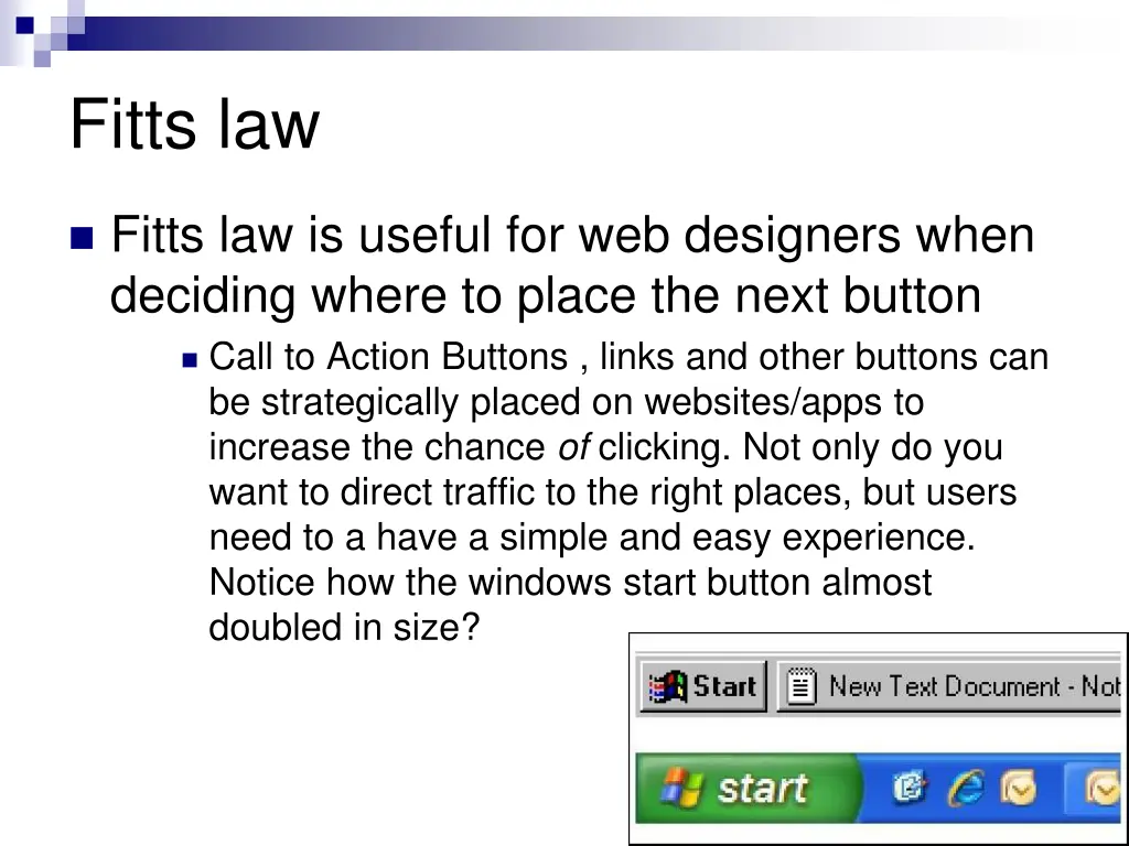 fitts law
