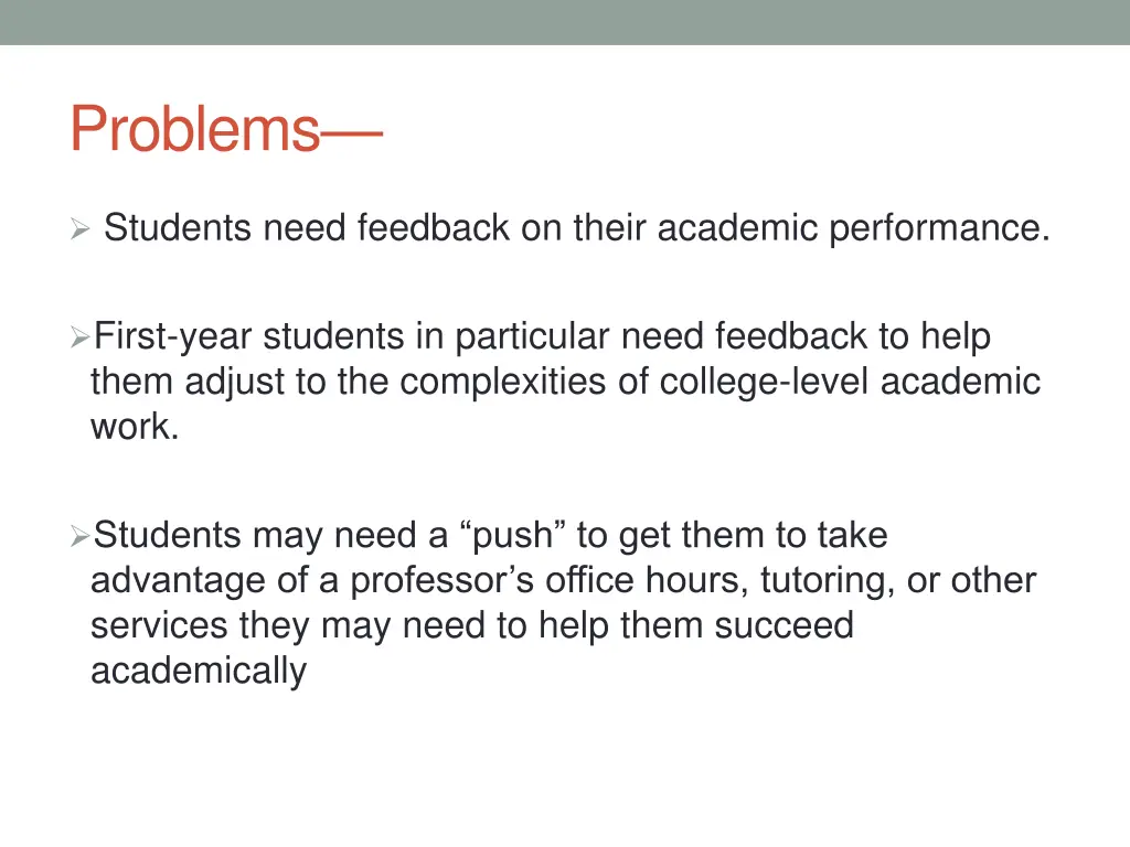 problems