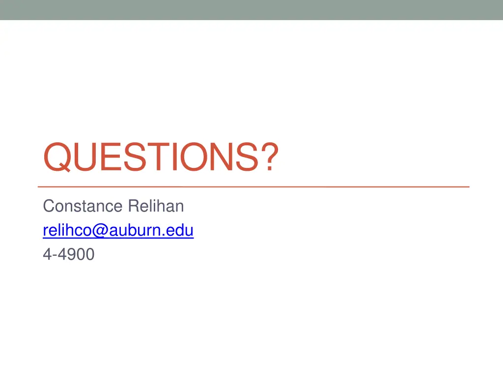 questions