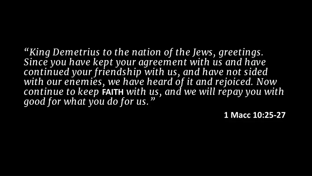king demetrius to the nation of the jews