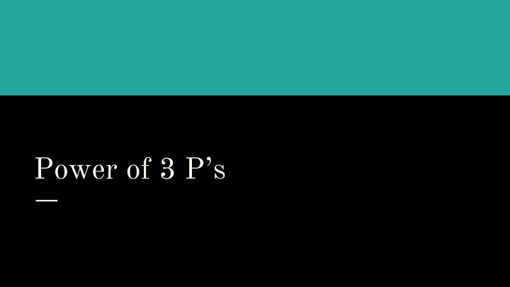 power of 3 p s
