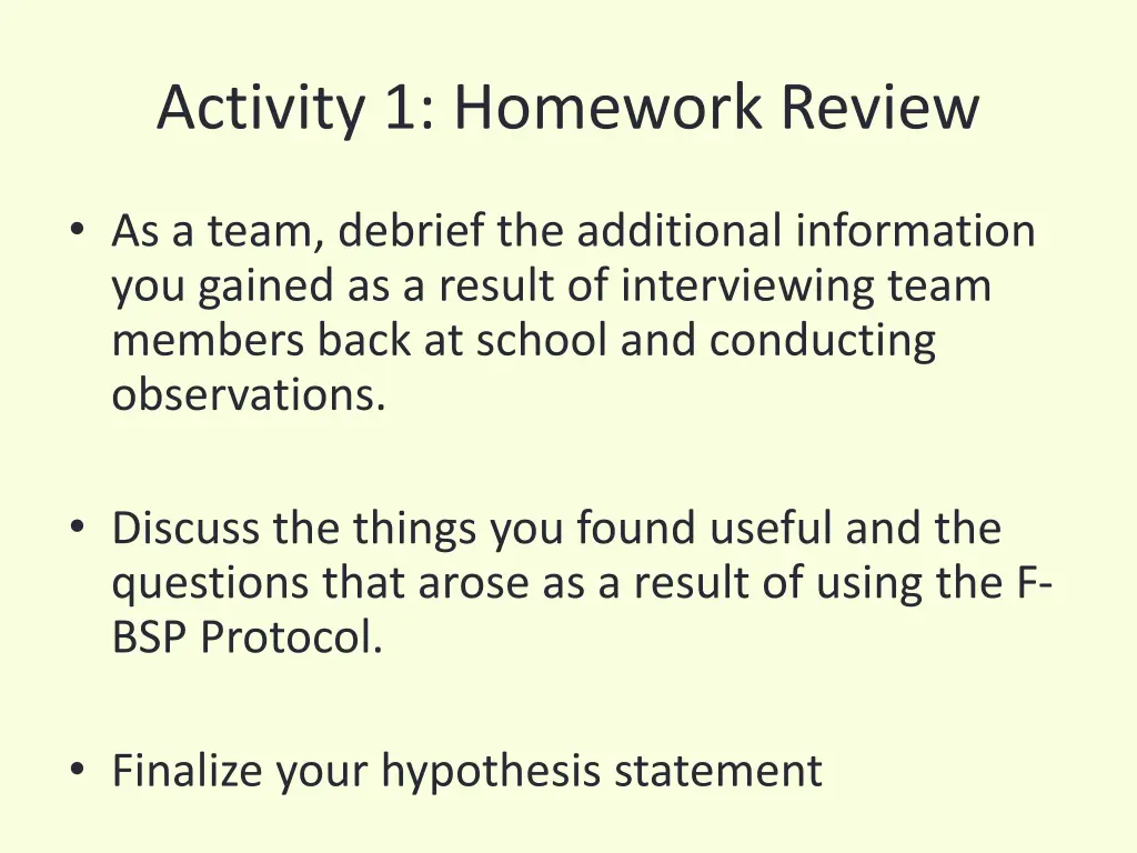 activity 1 homework review