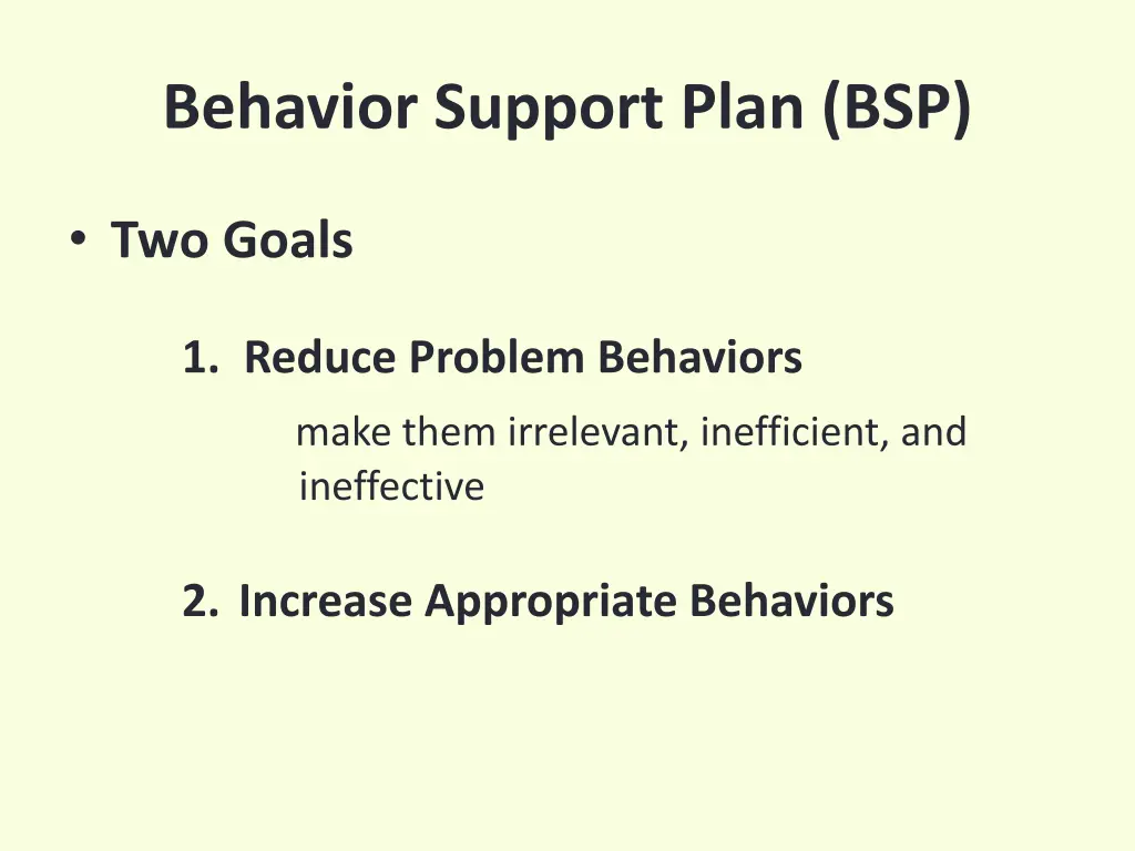 behavior support plan bsp
