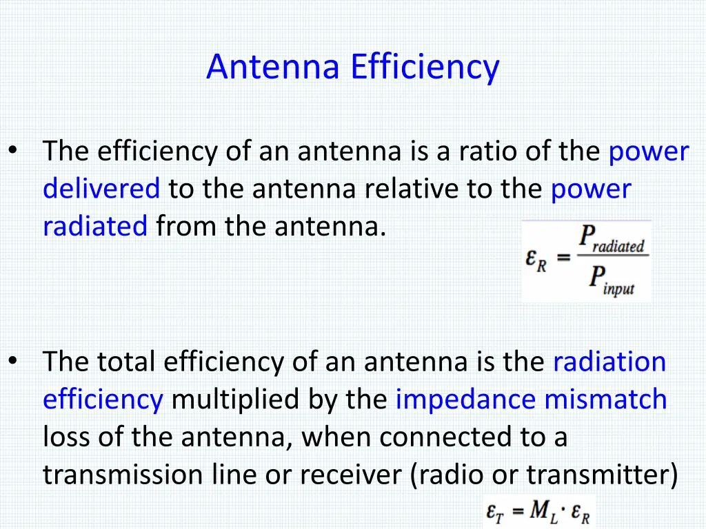 antenna efficiency