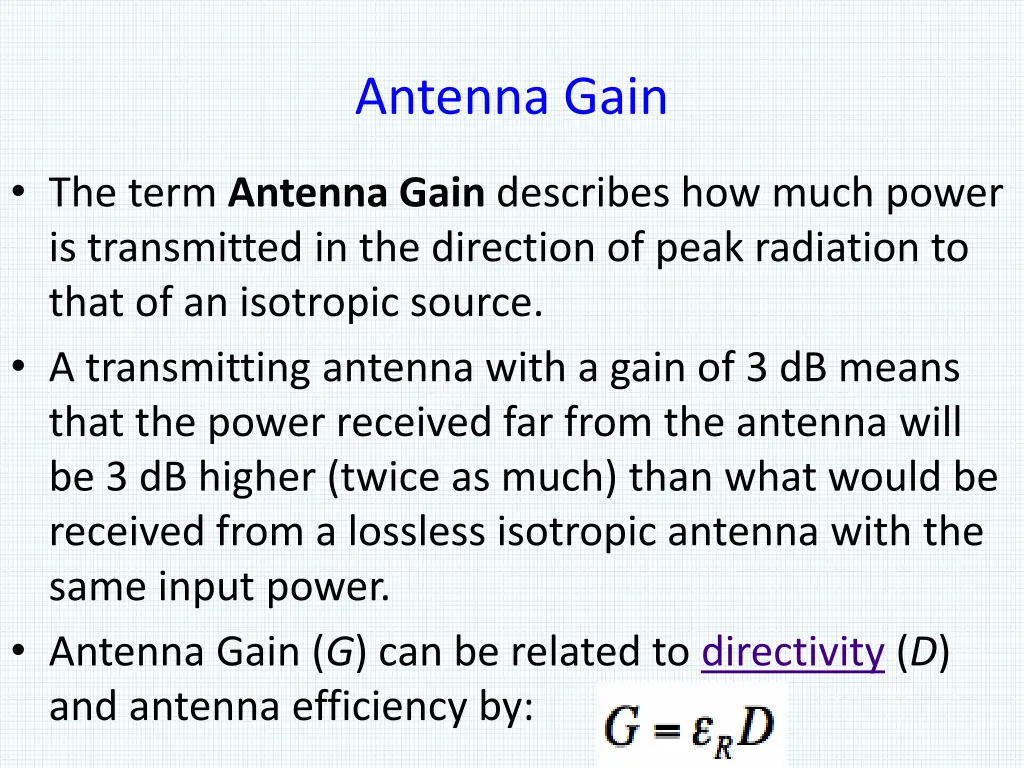 antenna gain