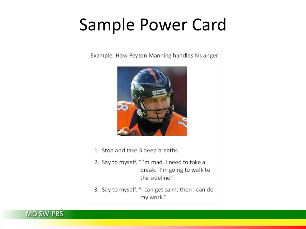 sample power card
