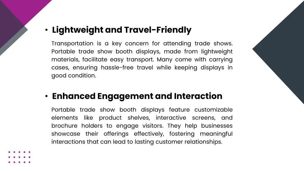 lightweight and travel friendly
