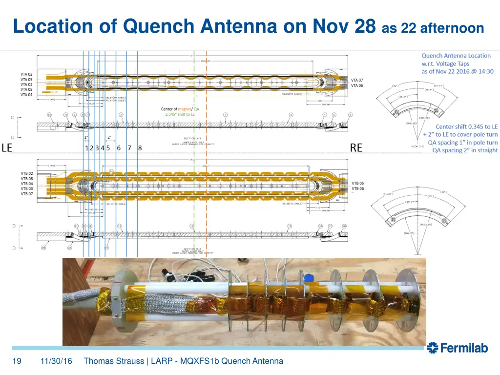 location of quench antenna 1