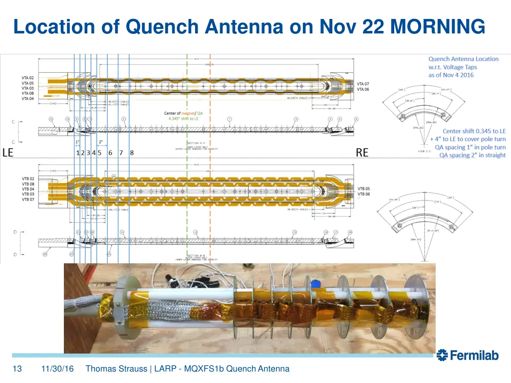 location of quench antenna on nov 22 morning
