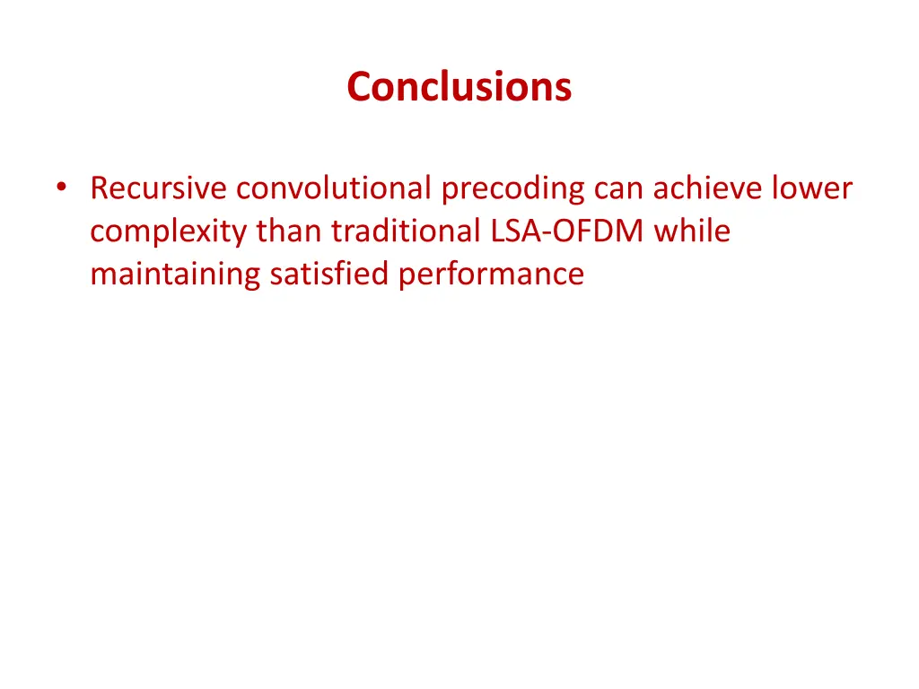 conclusions