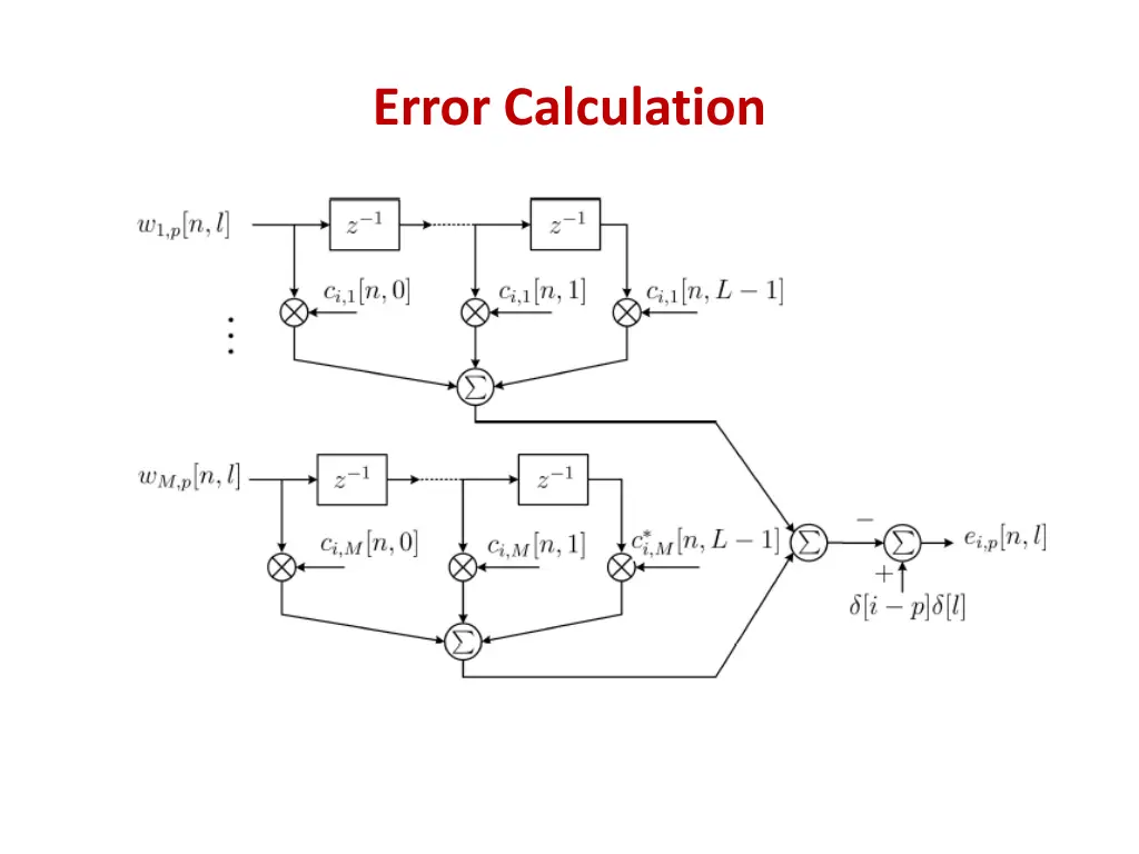 error calculation