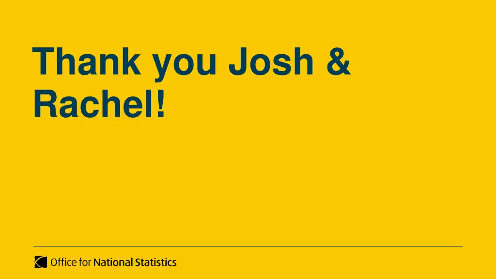 thank you josh rachel