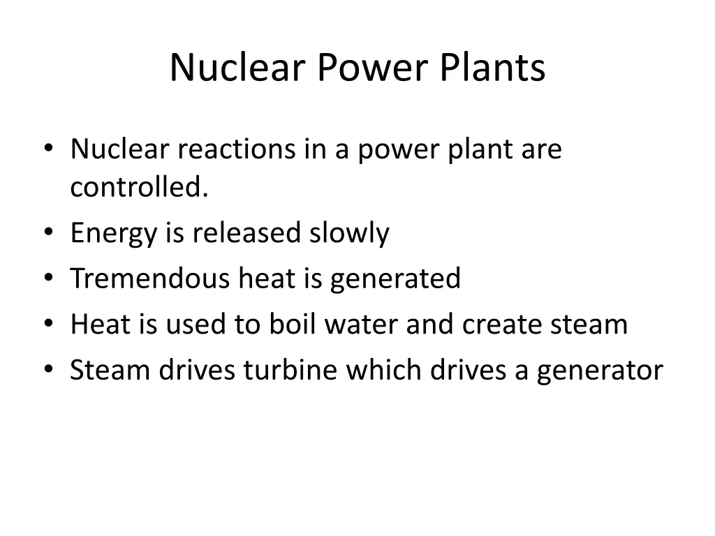 nuclear power plants