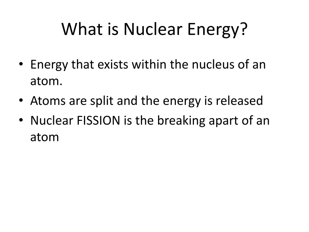 what is nuclear energy