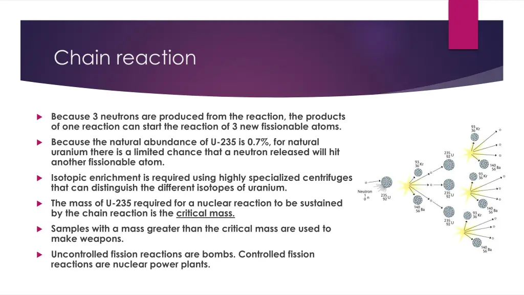 chain reaction
