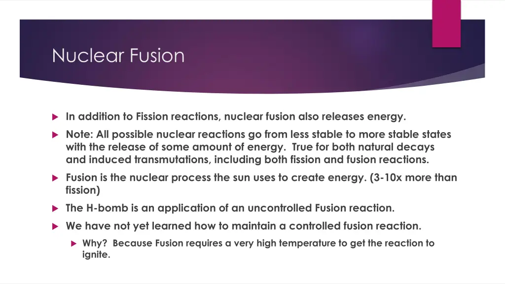 nuclear fusion