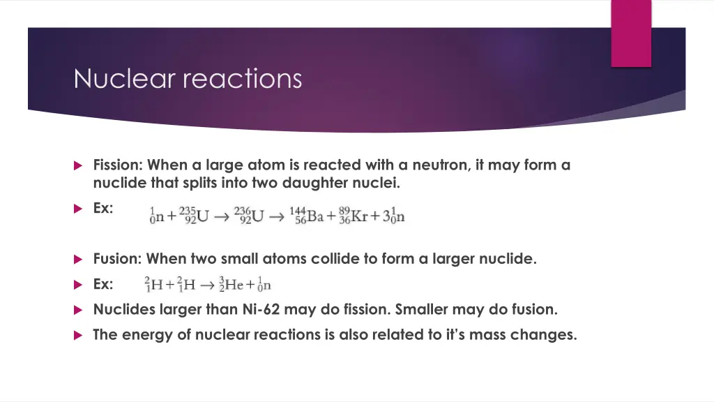 nuclear reactions