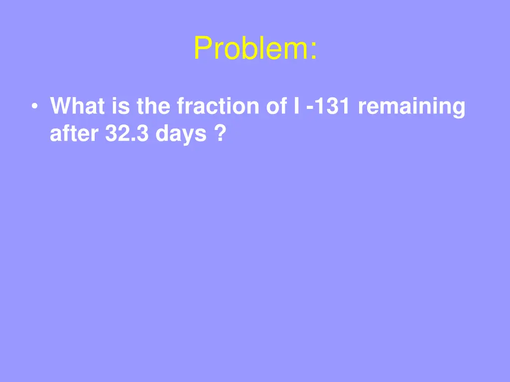 problem