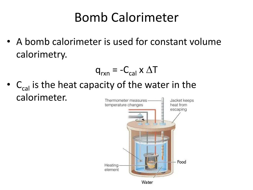 bomb calorimeter