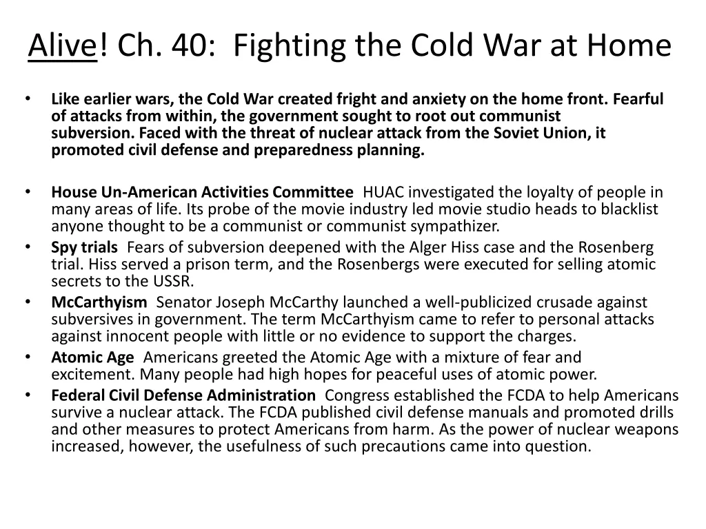 alive ch 40 fighting the cold war at home