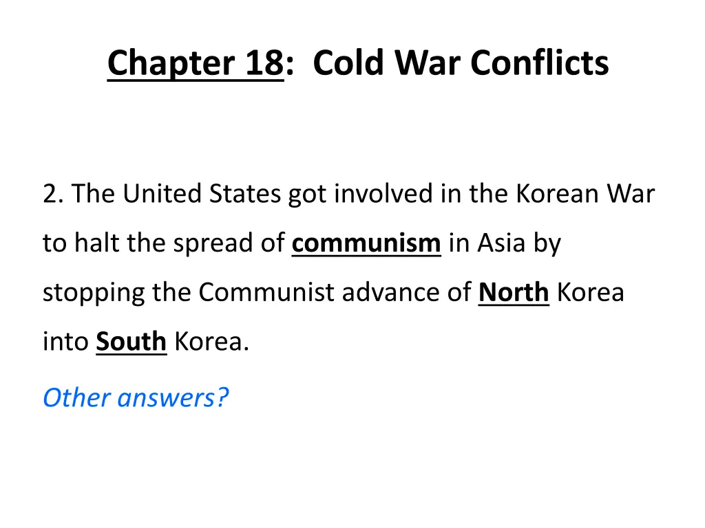chapter 18 cold war conflicts 1