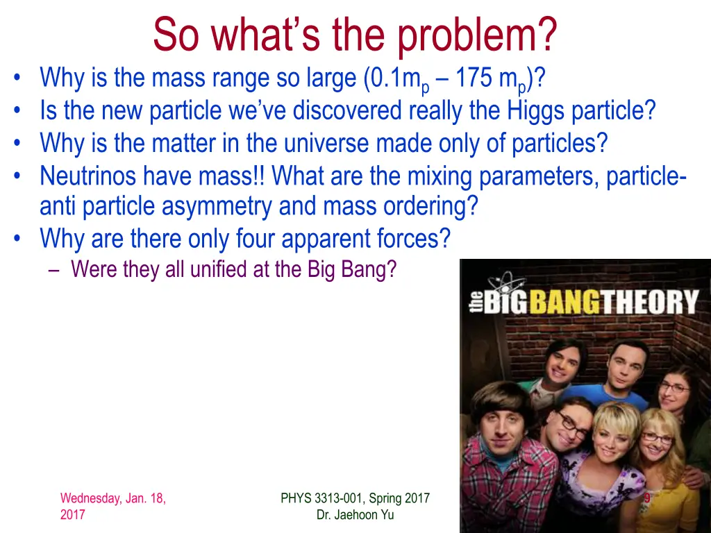 so what s the problem