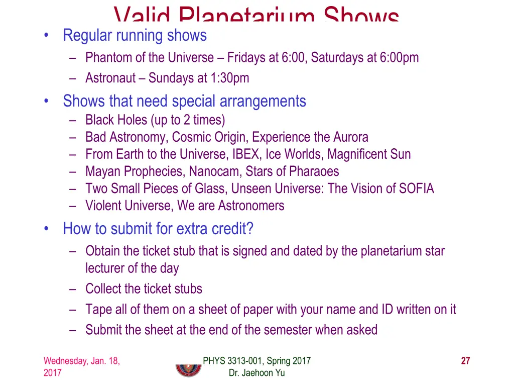 valid planetarium shows regular running shows
