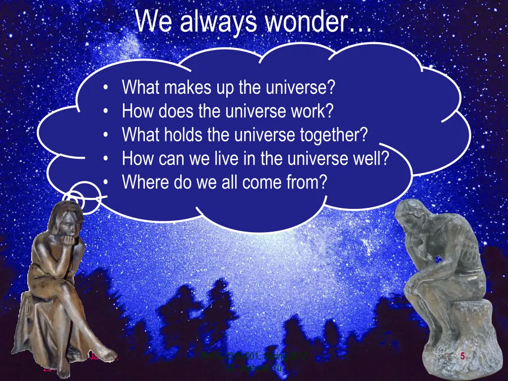 we always wonder