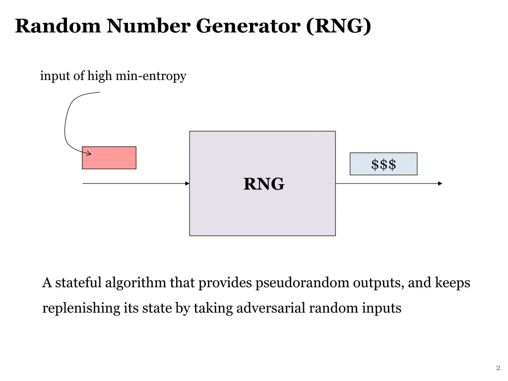 random number generator rng