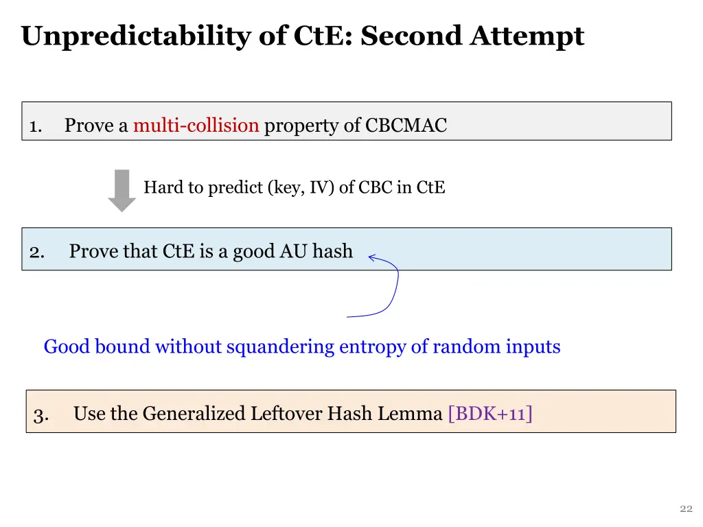 unpredictability of cte second attempt 2