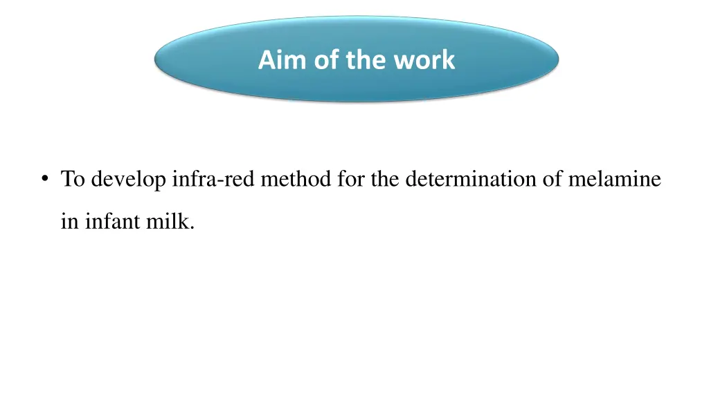 aim of the work