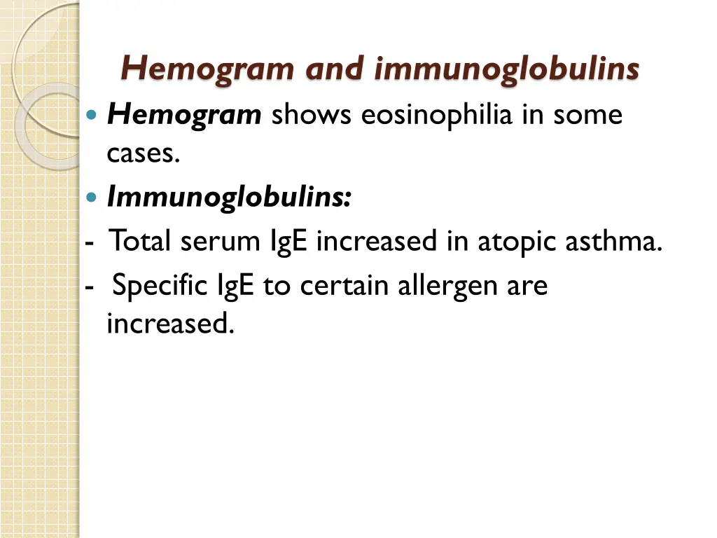 hemogram and immunoglobulins hemogram shows