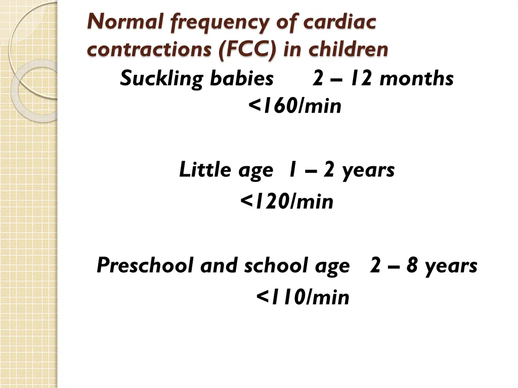 normal frequency of cardiac contractions