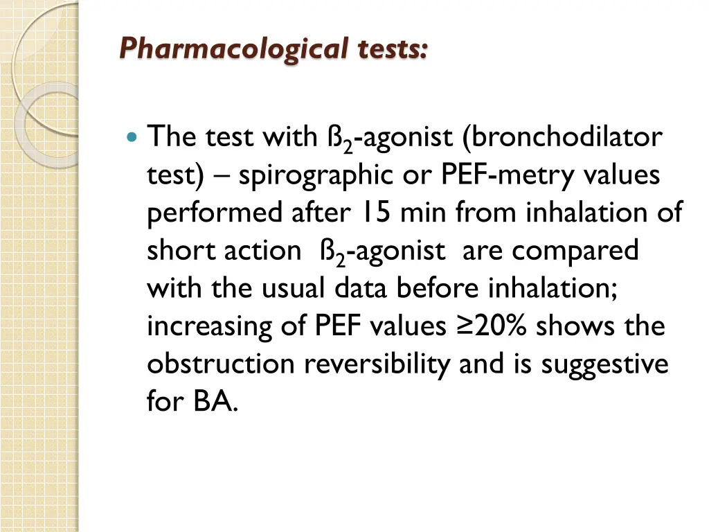 pharmacological tests