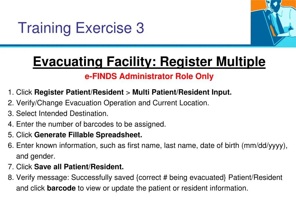 training exercise 3