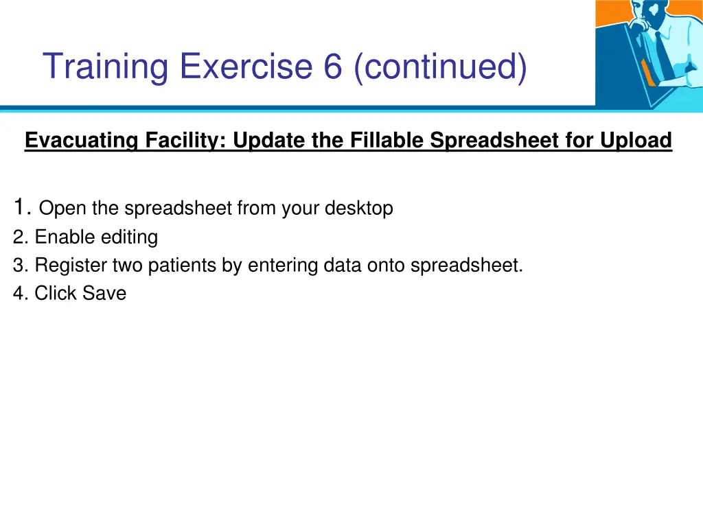 training exercise 6 continued