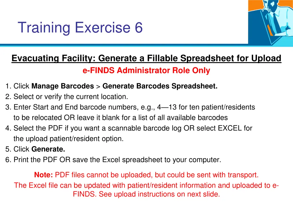 training exercise 6