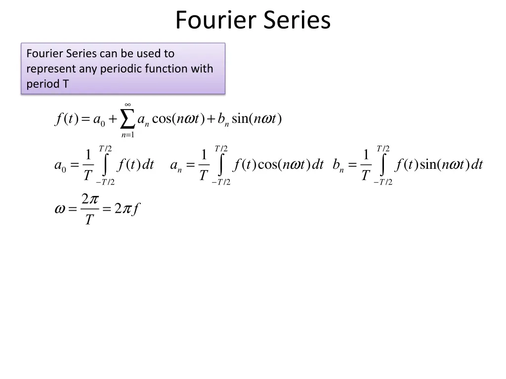 fourier series