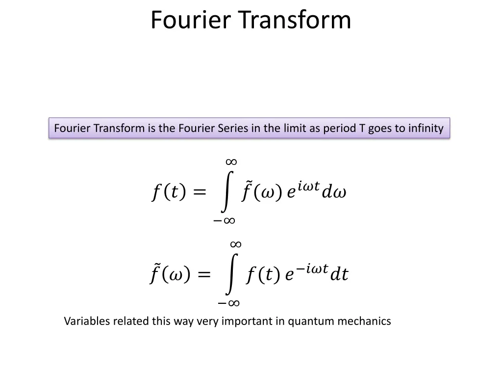fourier transform