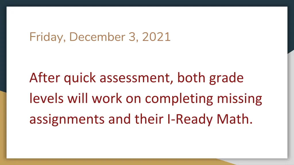 friday december 3 2021