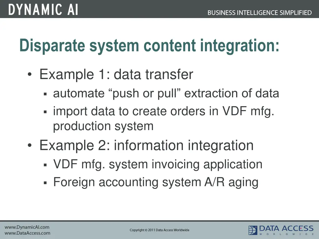 disparate system content integration