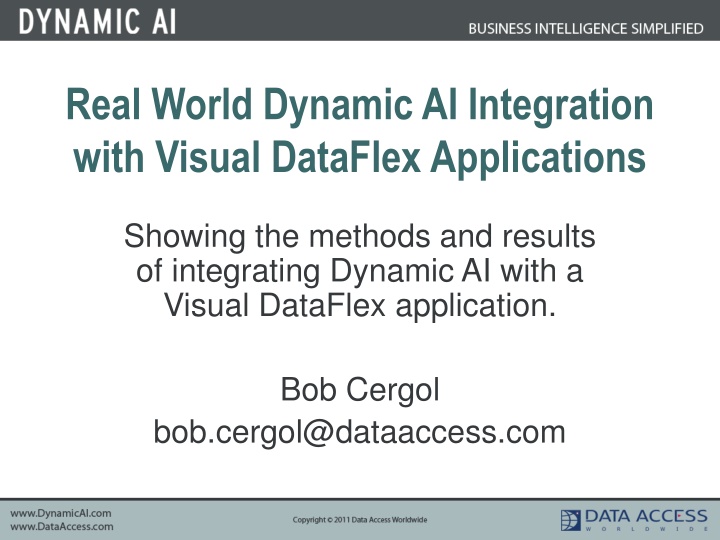 real world dynamic ai integration with visual