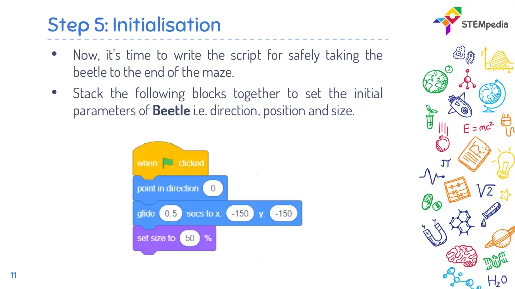 step 5 initialisation now it s time to write