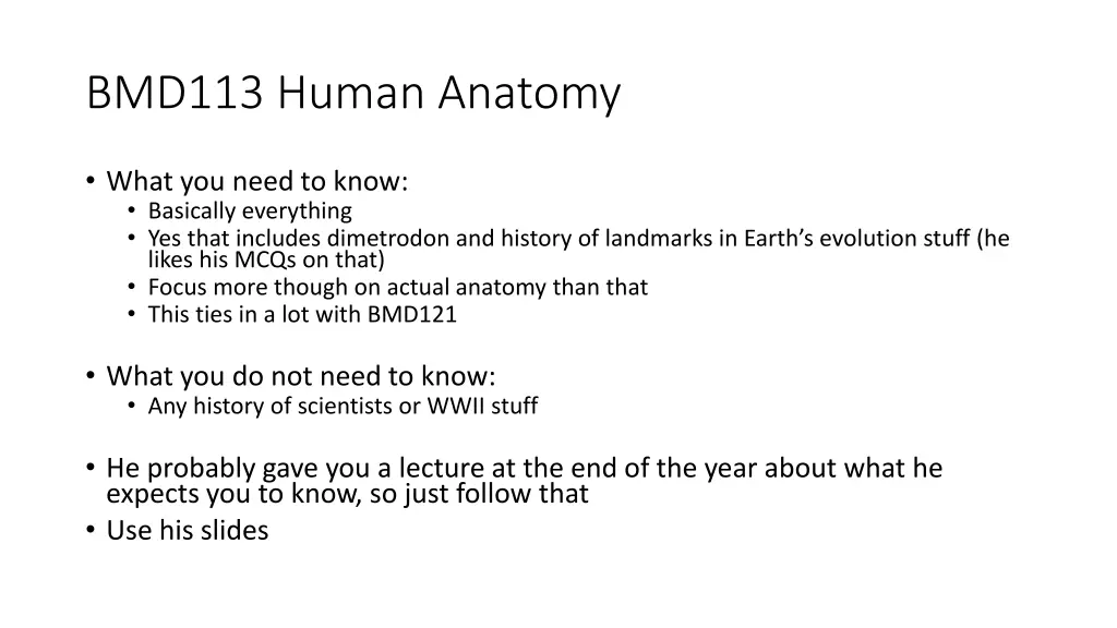 bmd113 human anatomy