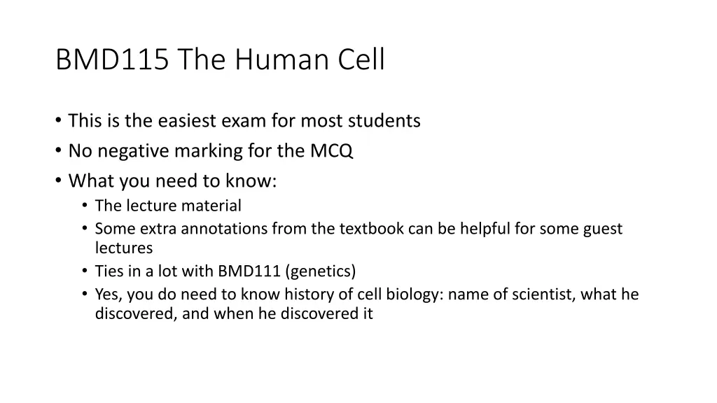 bmd115 the human cell