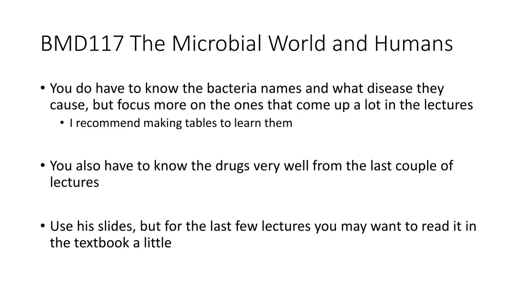 bmd117 the microbial world and humans