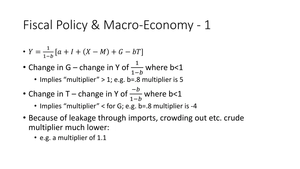 fiscal policy macro economy 1