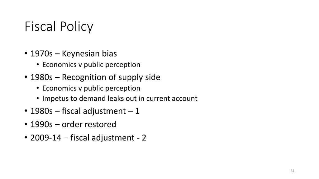 fiscal policy